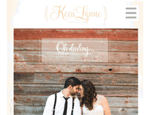 Tablet Screenshot of kerrilynneweddings.com
